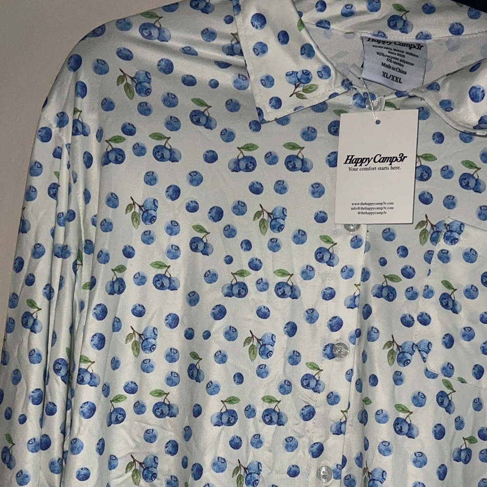 Happy Camp3r blueberry sleepwear size XL/XXL pj set. NWT - Picture 10 of 12